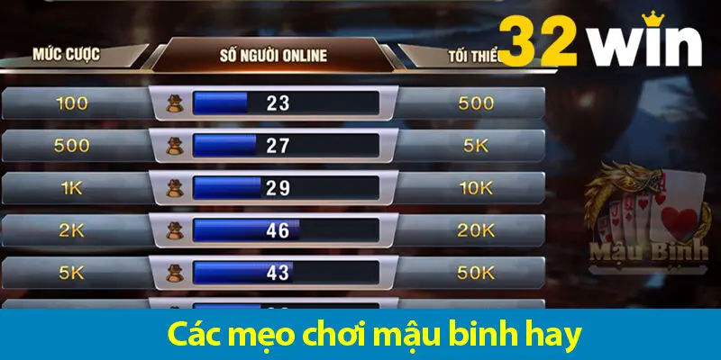 Mẹo chơi mậu binh giúp bạn chiến thắng tất cả đối thủ 2025